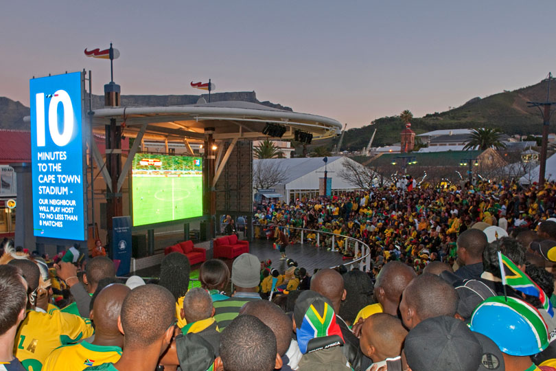 Public viewing in Cape Town
