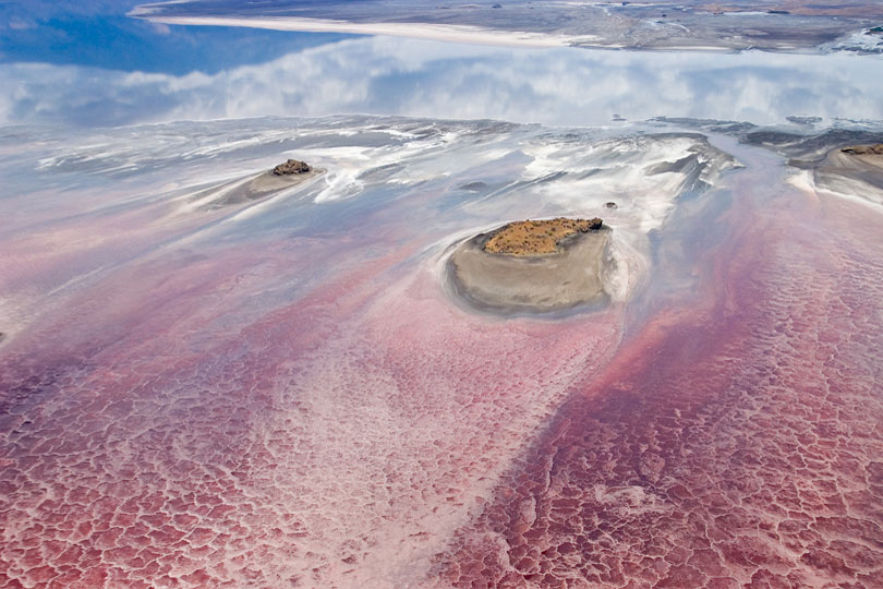 Lake Natron is the most caustic body of water in the world