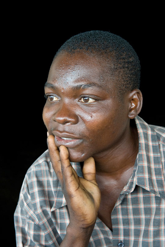 Portrait of a farm worker after work, Quelimane, Mozambique