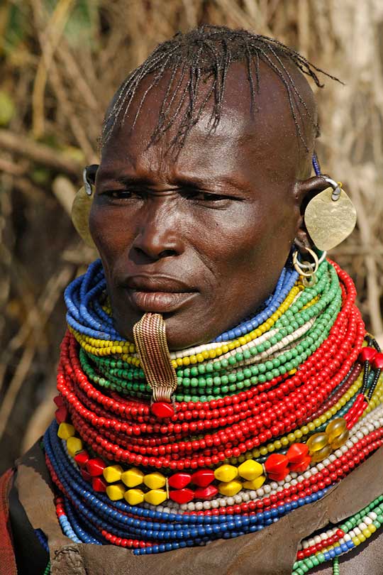 Displaced Turkana woman from South Sudan living &lt;p&gt;in a refugee camp in Lokichoggio, Kenya